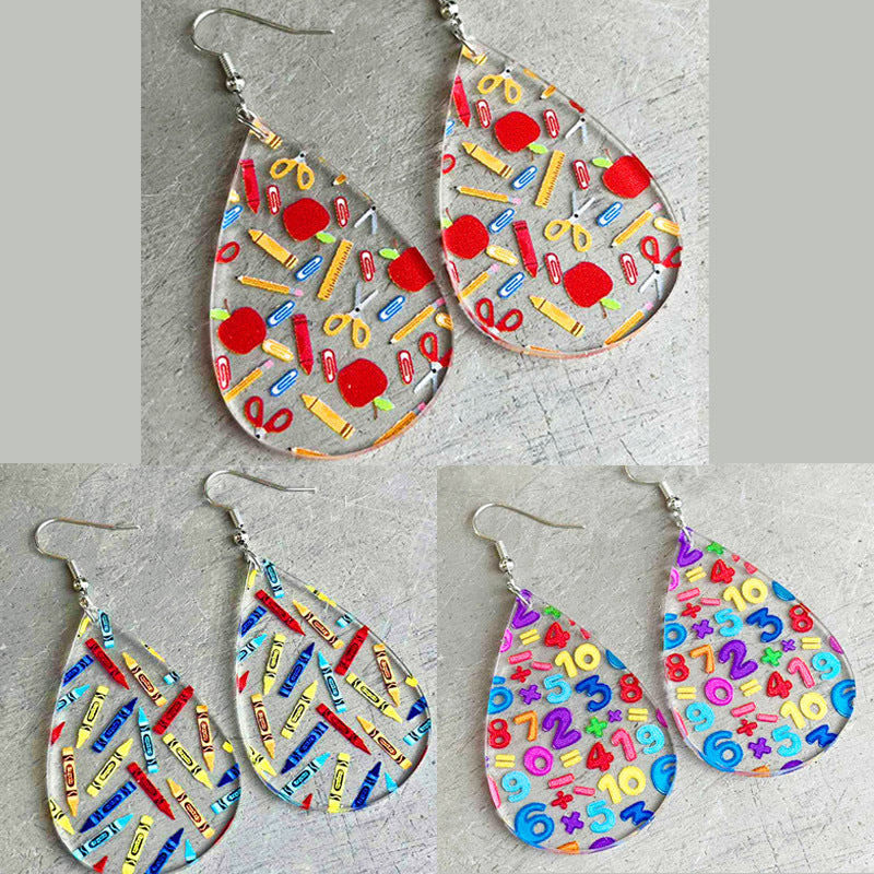 Cross Acrylic Earrings - product image 1
