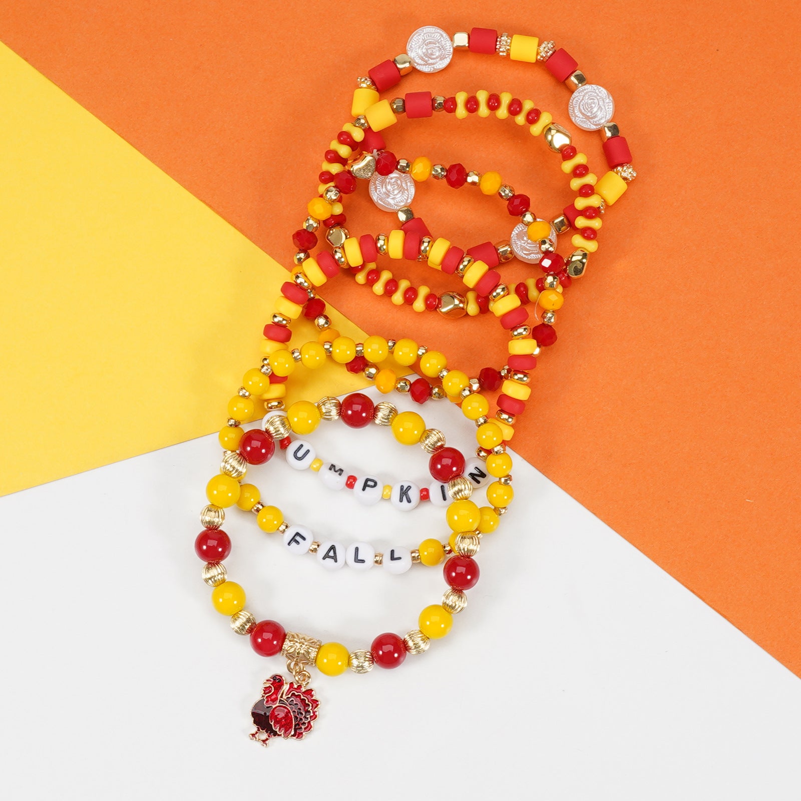 Thanksgiving Bracelet Autumn Maple Leaf Turkey Pumpkin Cartoon Cute Party - product image 4