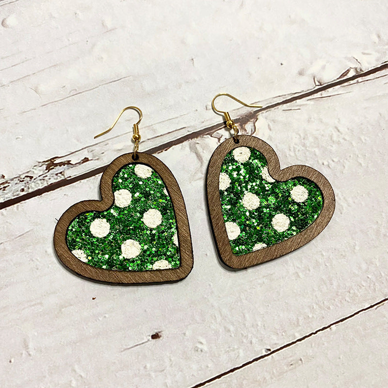 Vintage Heart Leather Earrings - product image 8