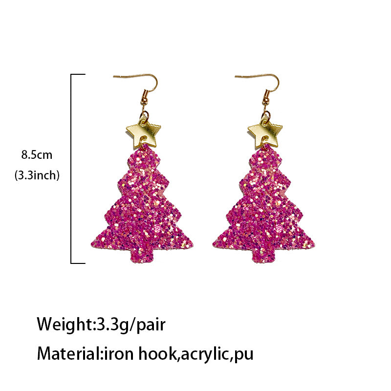 Leather Acrylic Earrings - product image 4