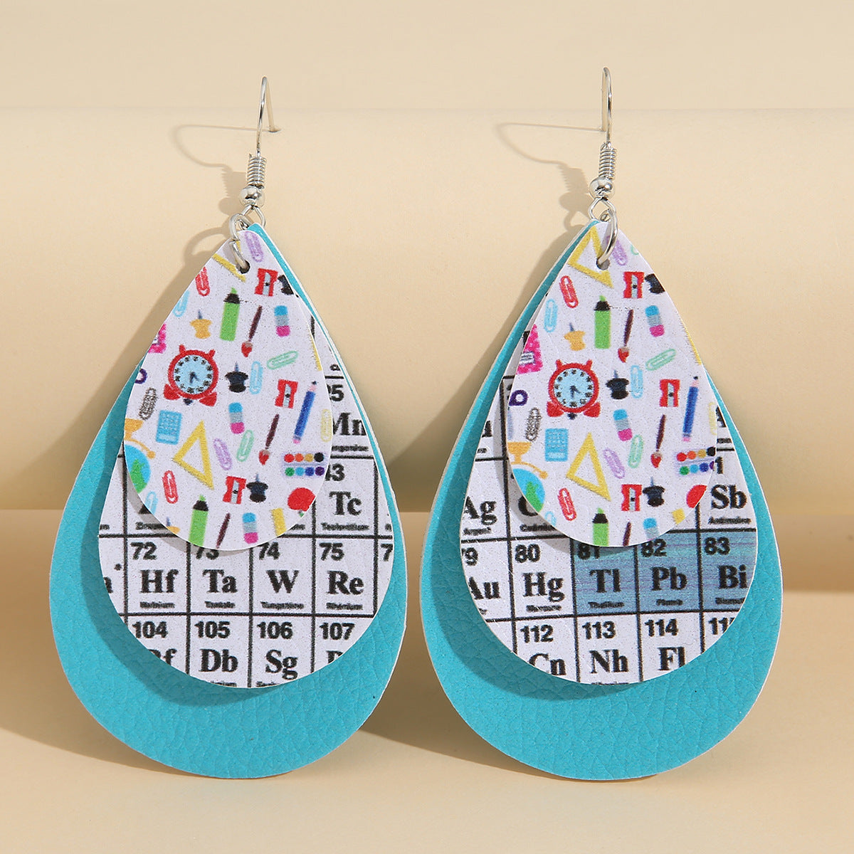 Cross Leather Earrings - product image 2