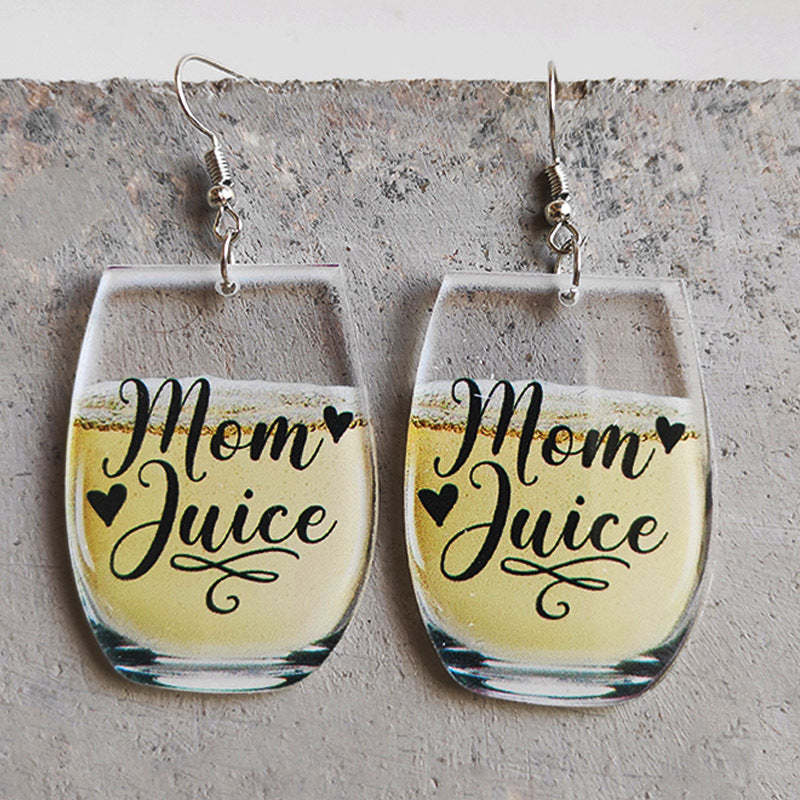 Cross Bee Wine Glass Earrings for Women - product image 8