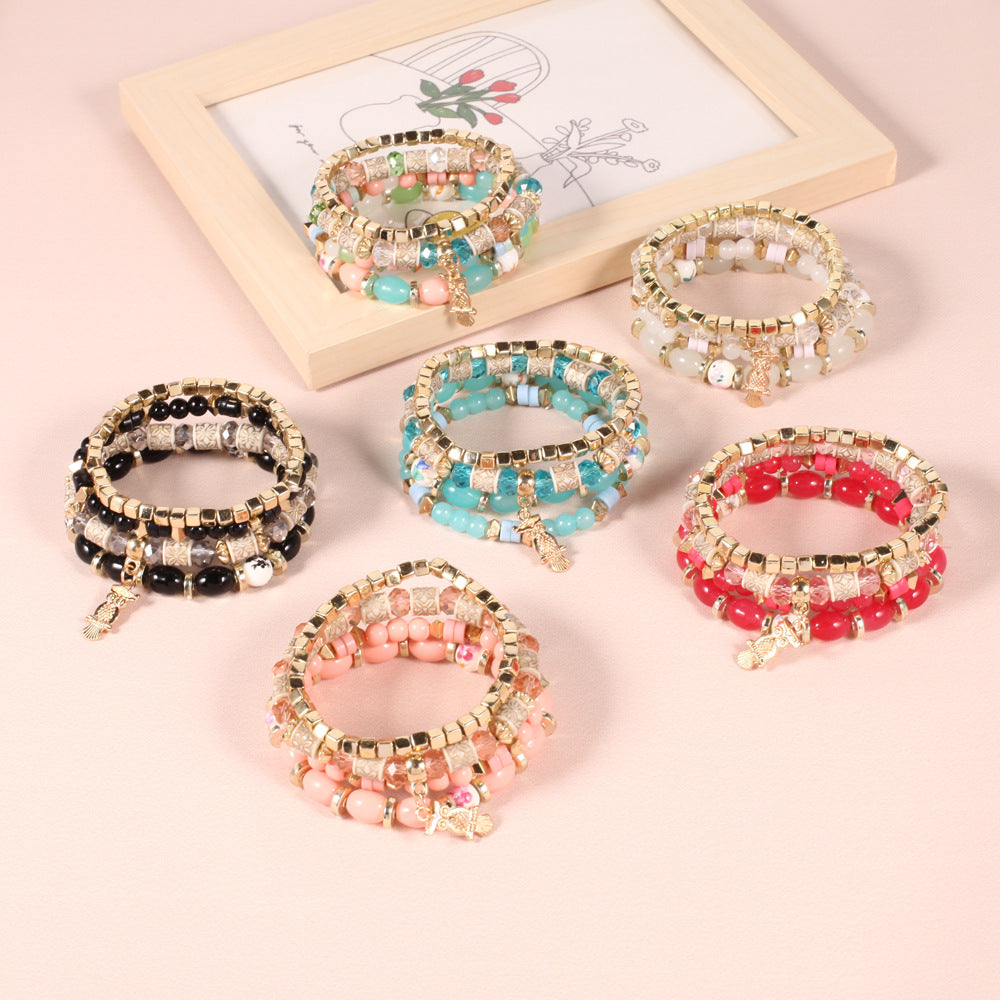 Boho Beaded Crystal Bracelet - product image 1