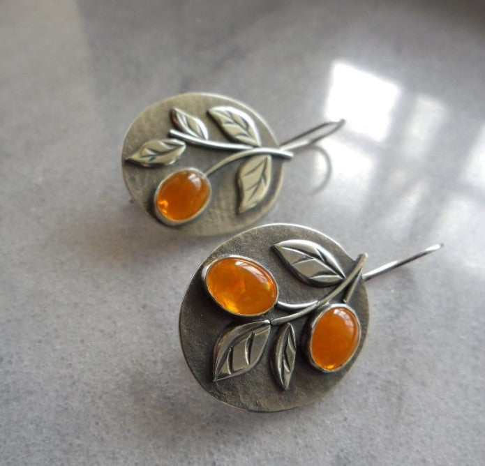 Vintage Floral Cross Earrings - product image 9