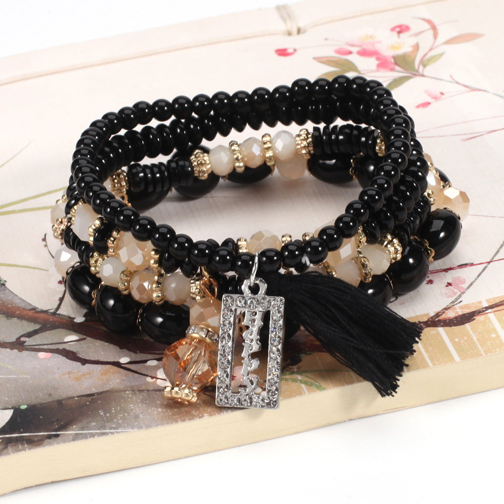 Boho Vintage Beaded Crystal Necklace - product image 15
