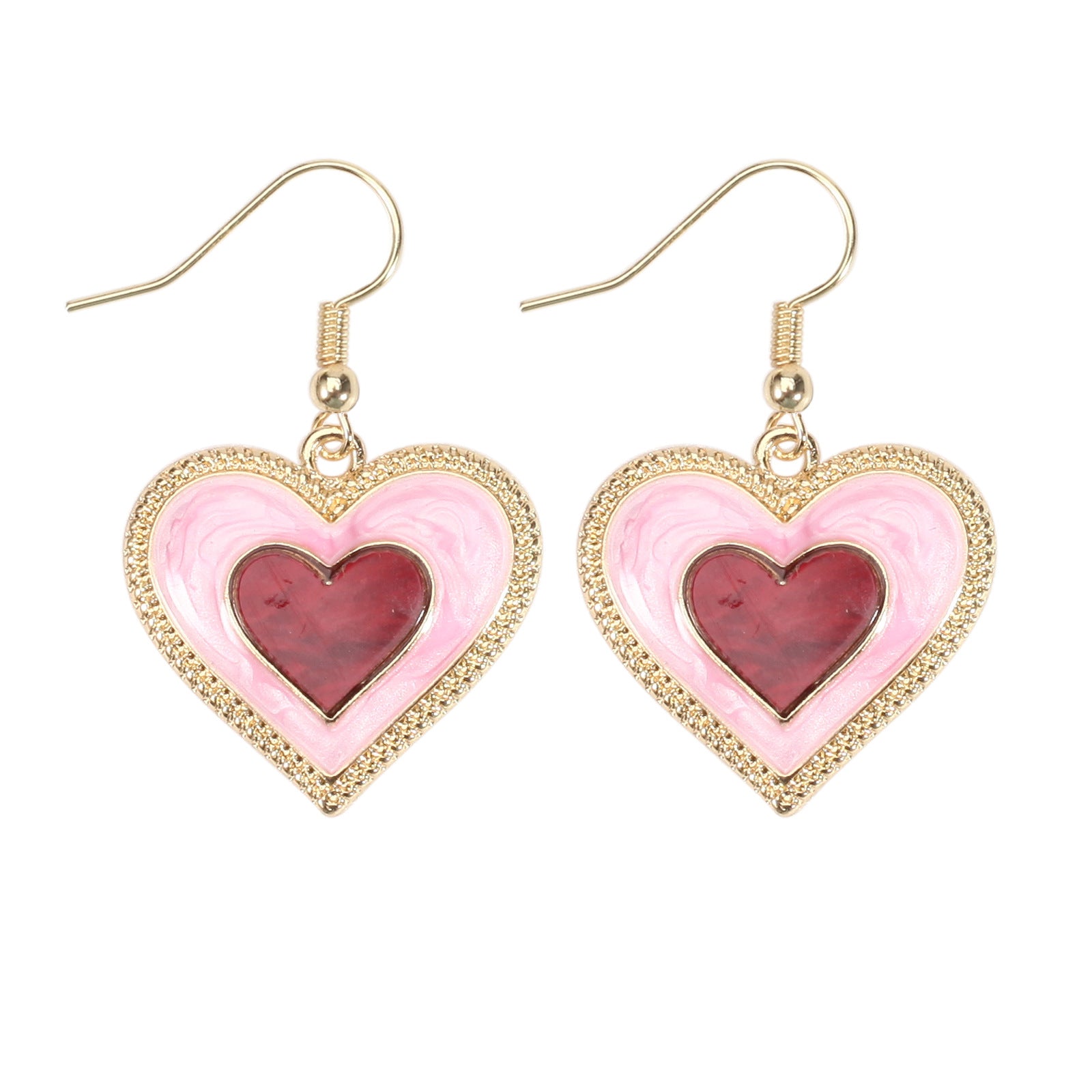 Heart Cross Crystal Earrings - product image 7