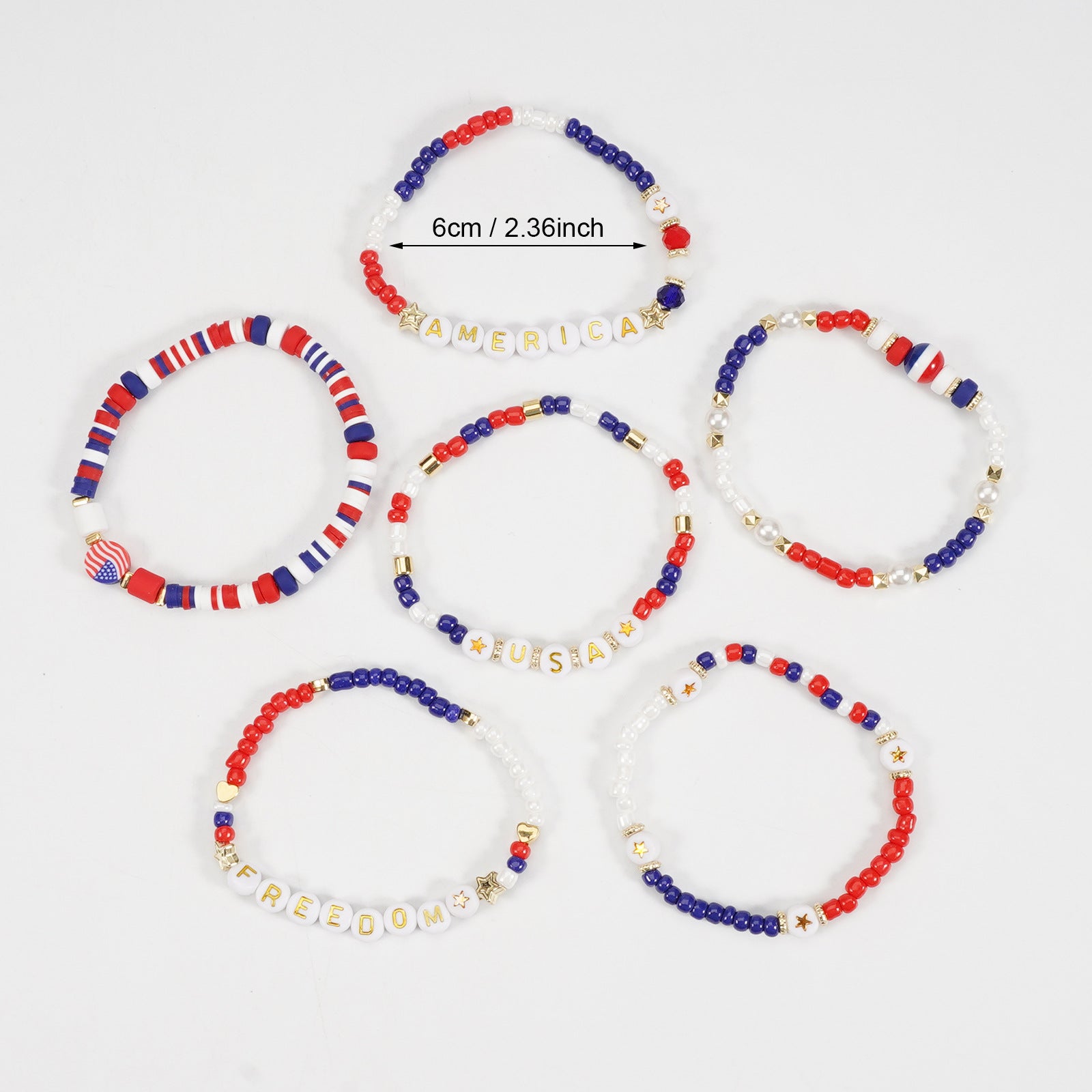 Flag Beaded Bracelet - product image 2