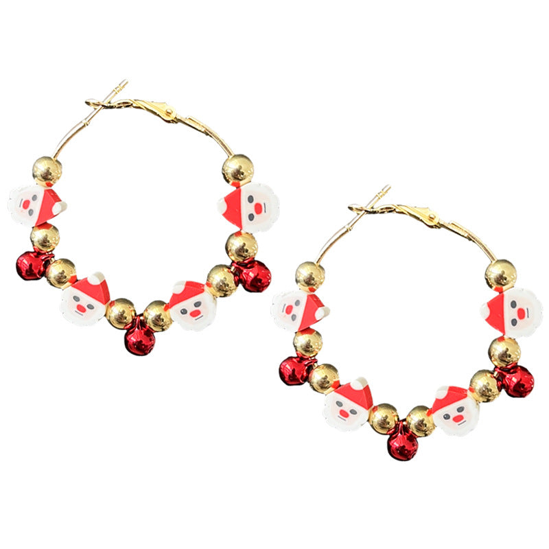 Supply Diamond Ball Earrings Christmas Gift Santa Claus Color Sparkling Party - product image 3