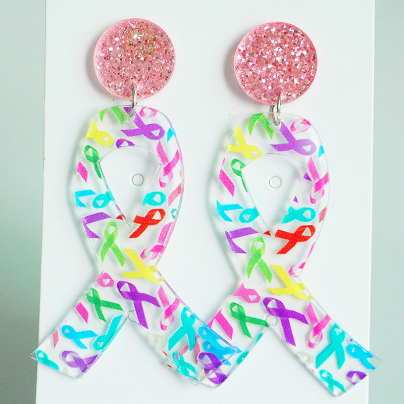 Cross Acrylic Earrings for Women - product image 2