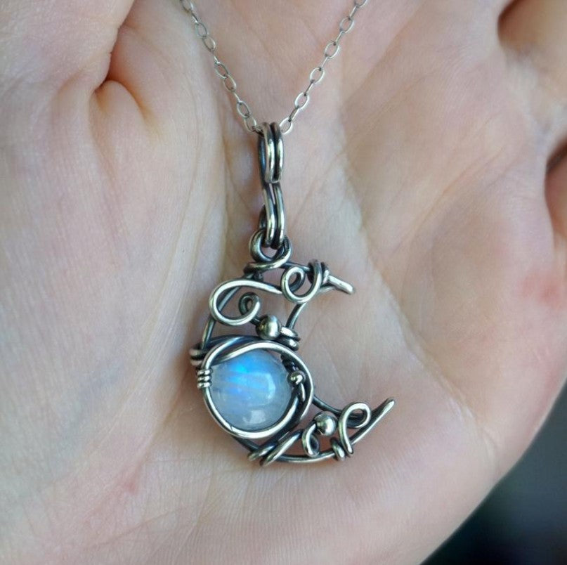 Boho Vintage Moon Cross Necklace - product image 1