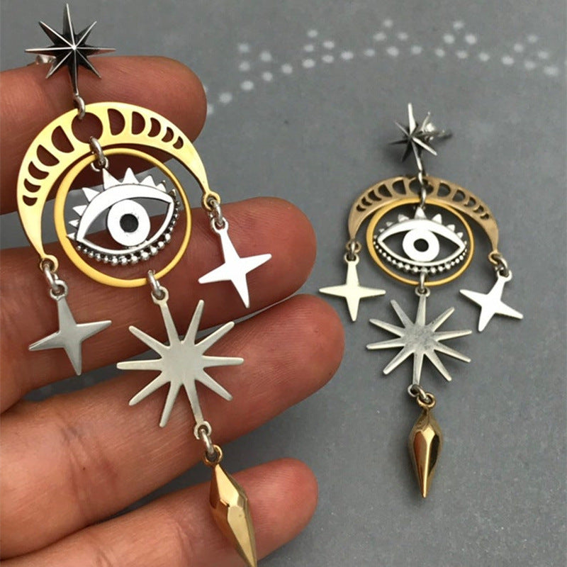 Geometric Cross Earrings for Women