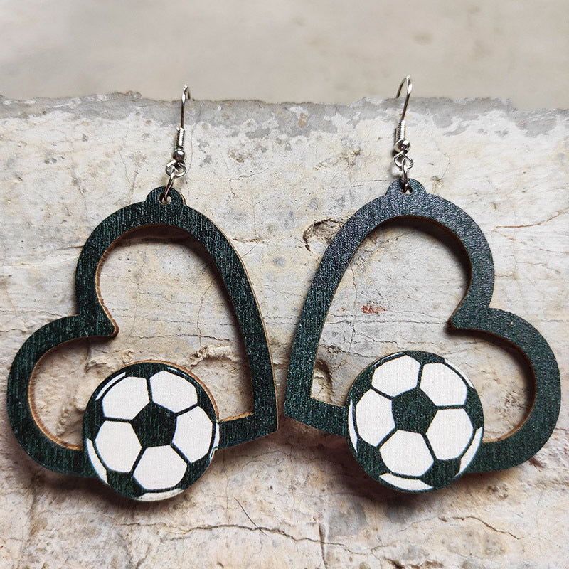 Geometric Heart Earrings - product image 3