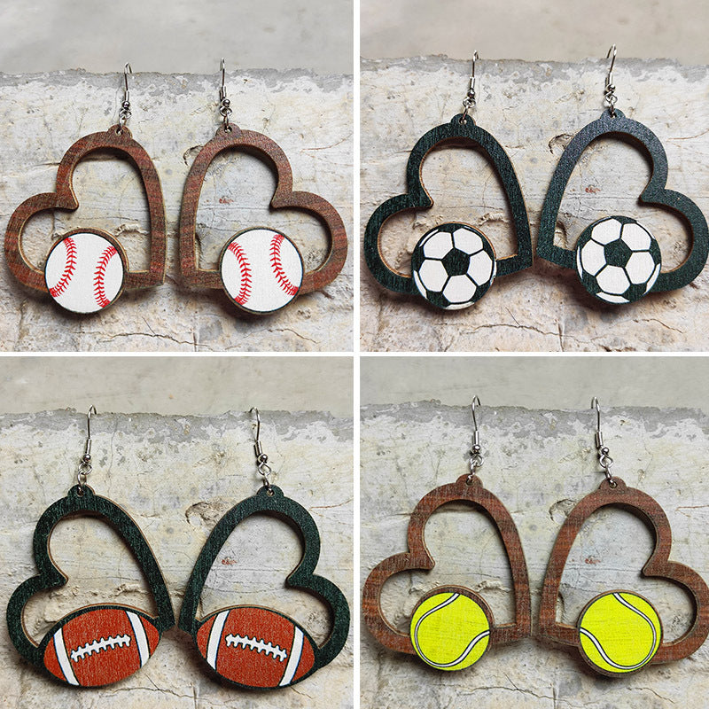 Geometric Heart Earrings - product image 1
