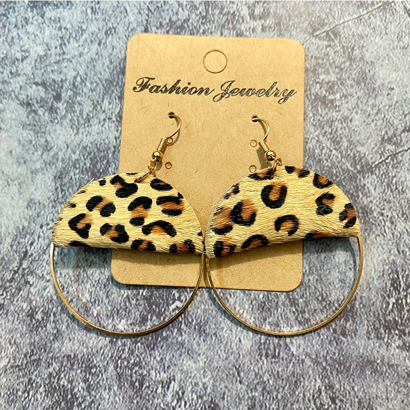 Boho Cross Leather Earrings - product image 8