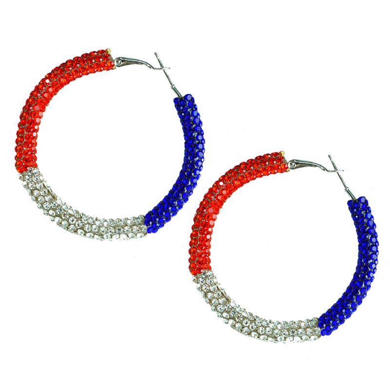Cross Crystal Earrings