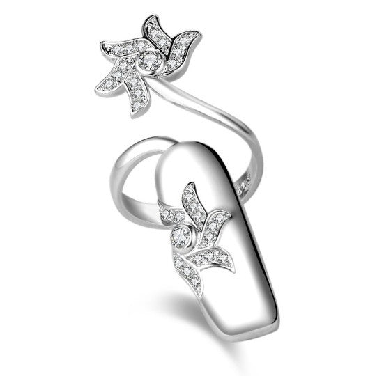 Personalized Fashion Creative Open Design Women's Ring-shaped Nail Rings with - product image 6