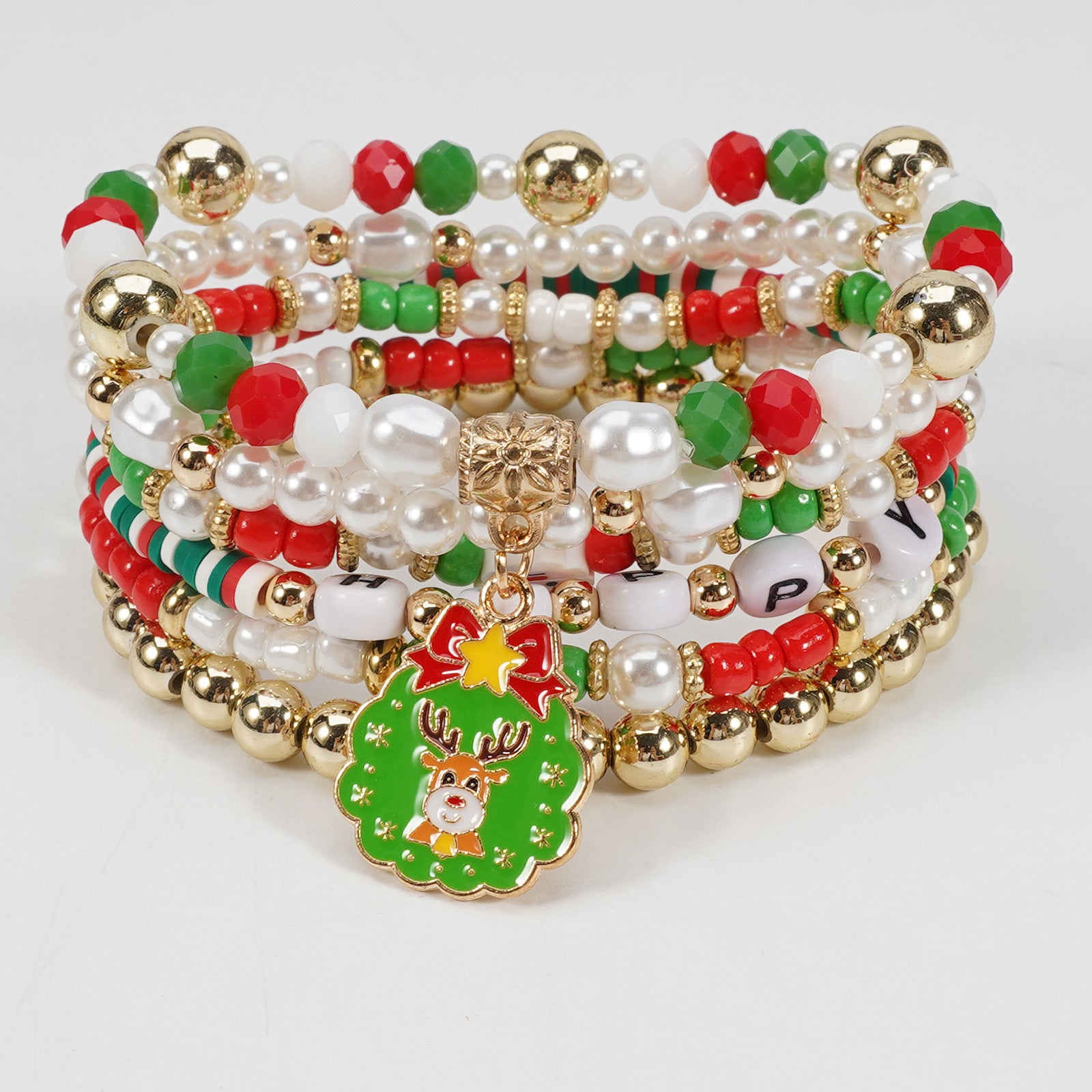 Christmas Bracelet Set Holiday Accessories Snowman Santa Claus Reindeer - product image 26