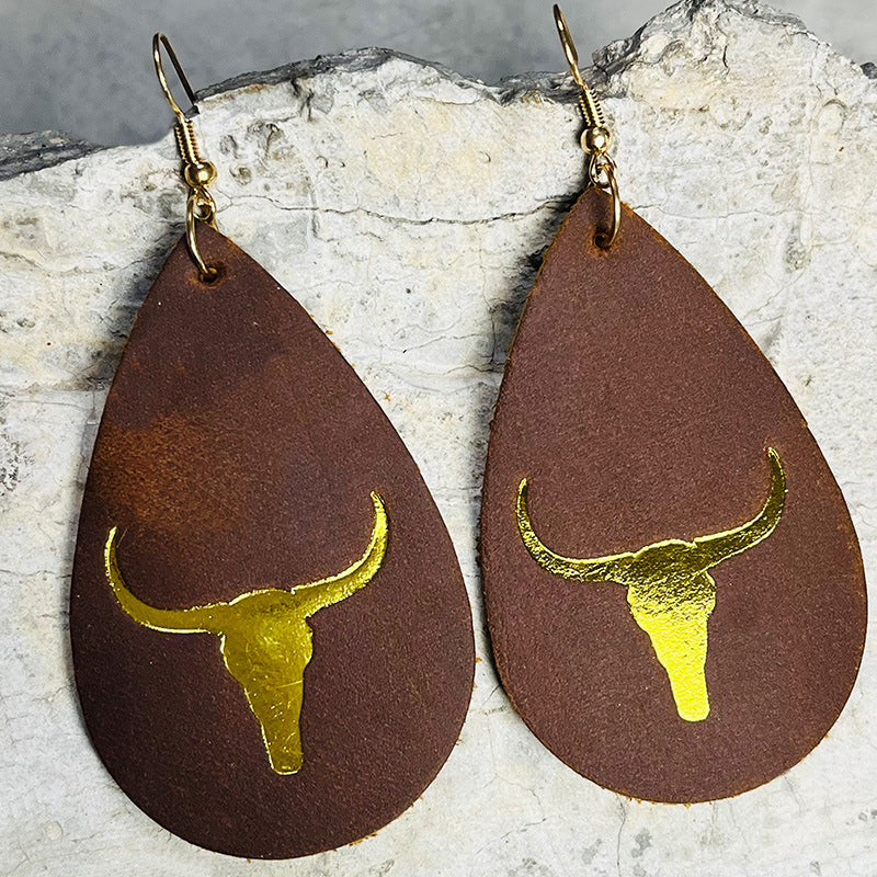 Statement Feather Cross Earrings - product image 19