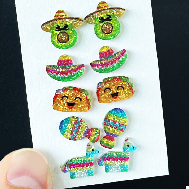 Mexico May Day Festival Food Maracas Hat Avocado Celebration Exquisite Small - product image 1