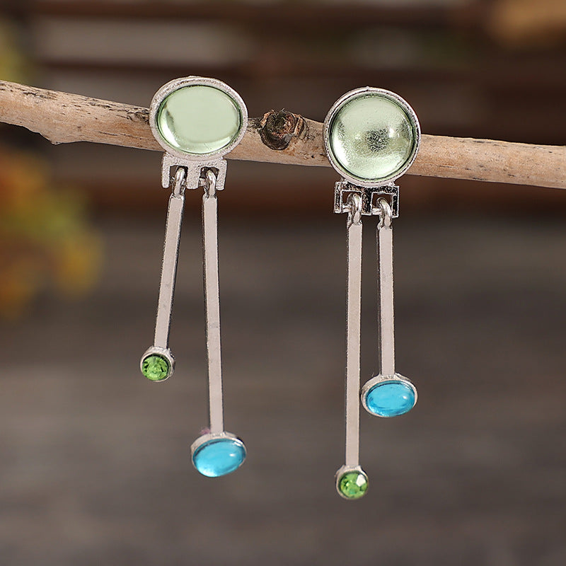 Vintage Cross Crystal Earrings - product image 2