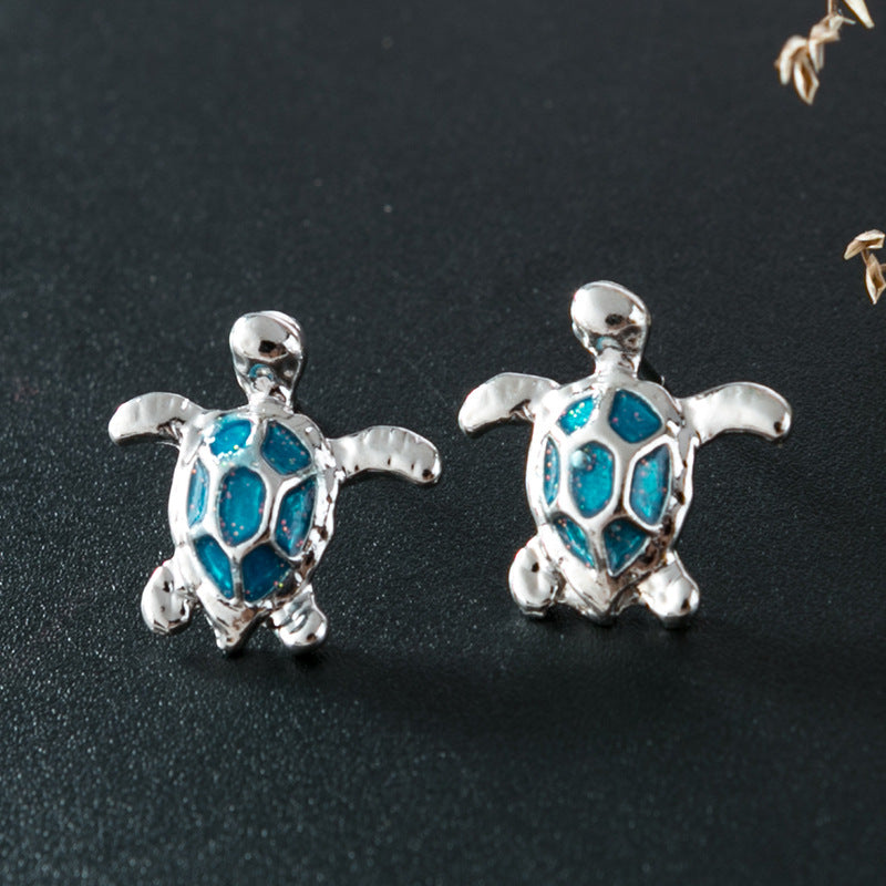 And Platforms Opal Turtle Multi-color Earrings Exquisite Earrings - product image 1