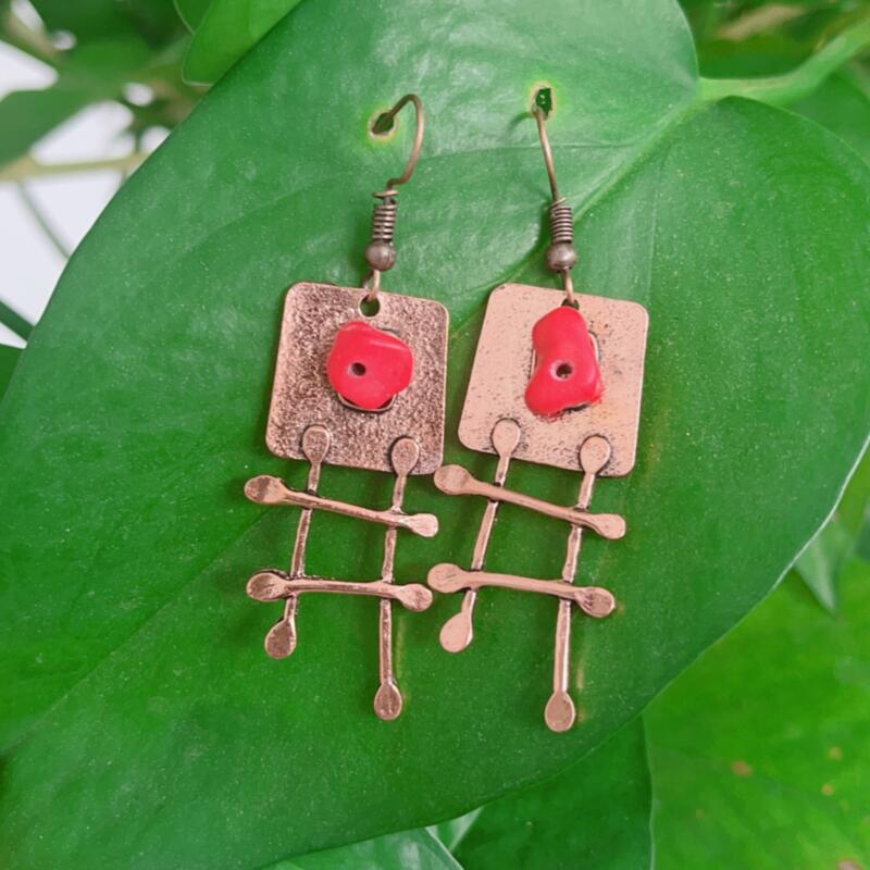 Geometric Cross Earrings - product image 2
