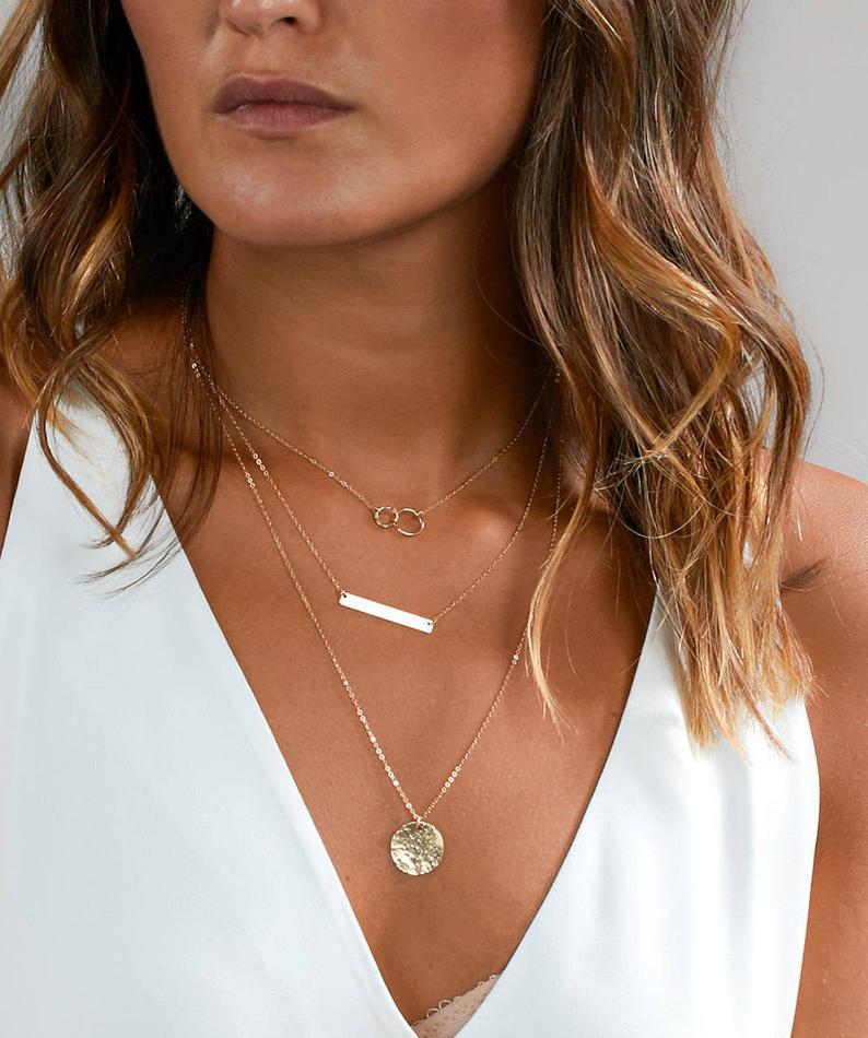 Products Fashion Personality Rectangular Multi-layer Lasso Y Necklace Layered