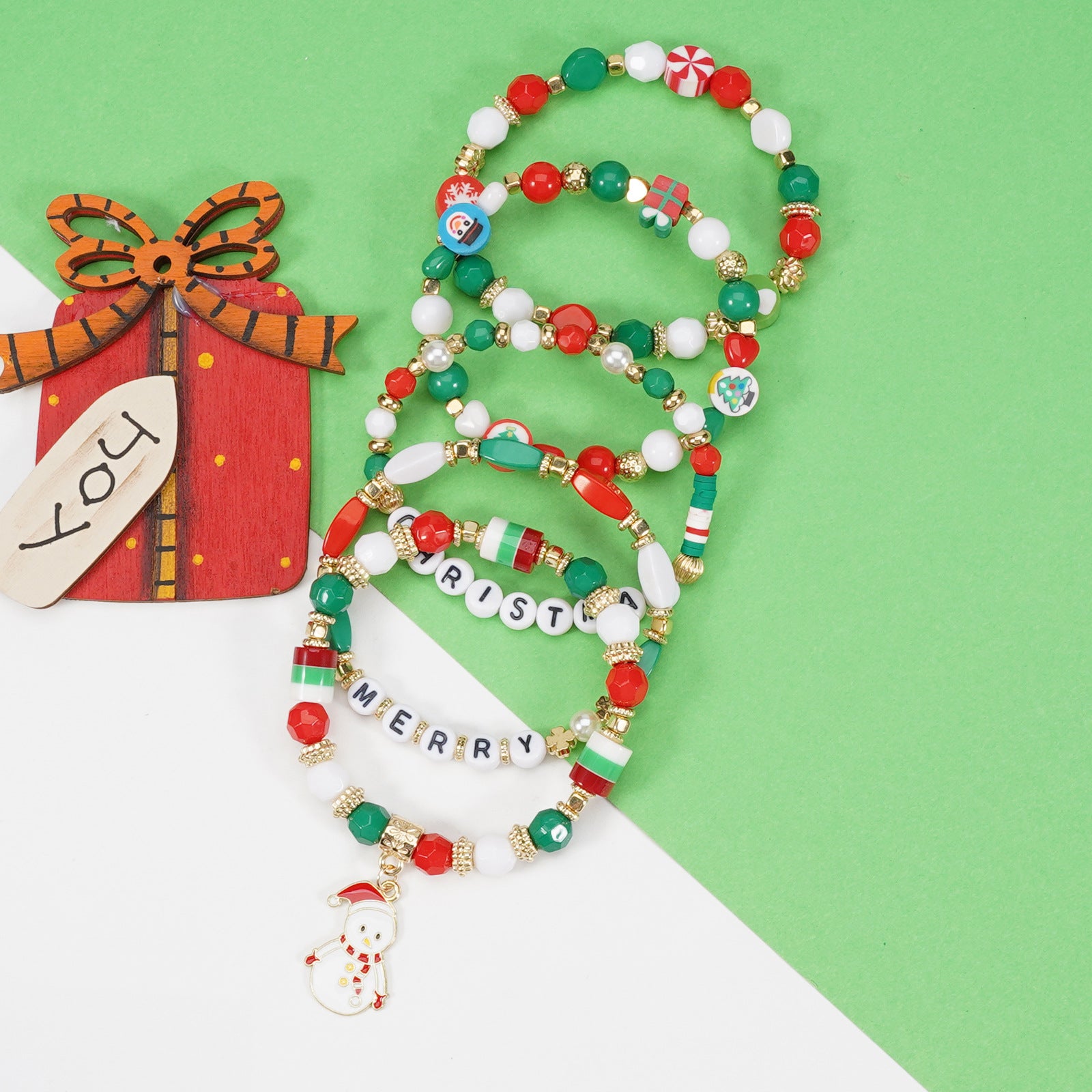 Christmas Bracelet Snowman - Christmas Tree - Santa Claus - Reindeer Antlers - product image 31