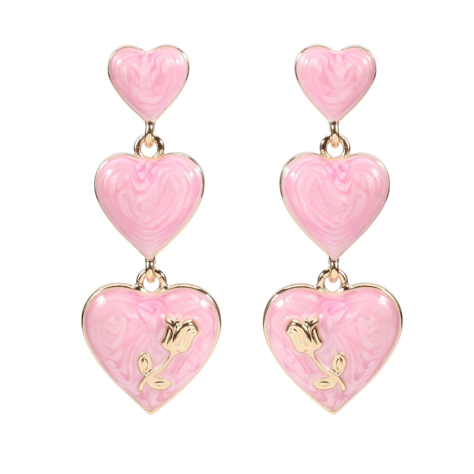 Heart Cross Crystal Earrings - product image 23