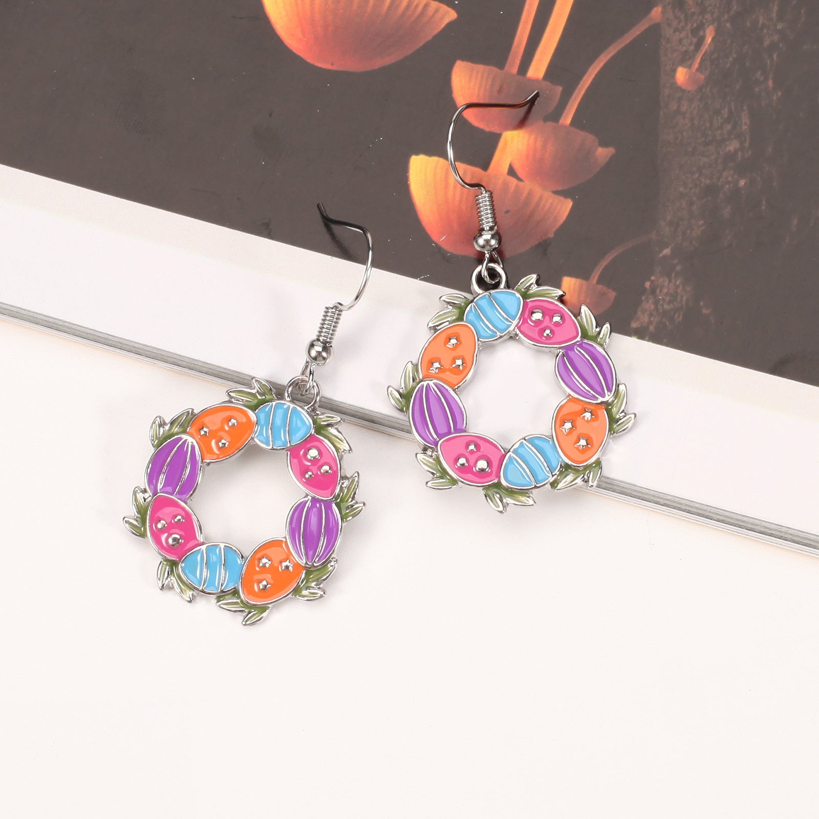 Easter Earrings Cartoon Cute Rabbit Easter Egg Carrot Earrings Spring Holiday - product image 47