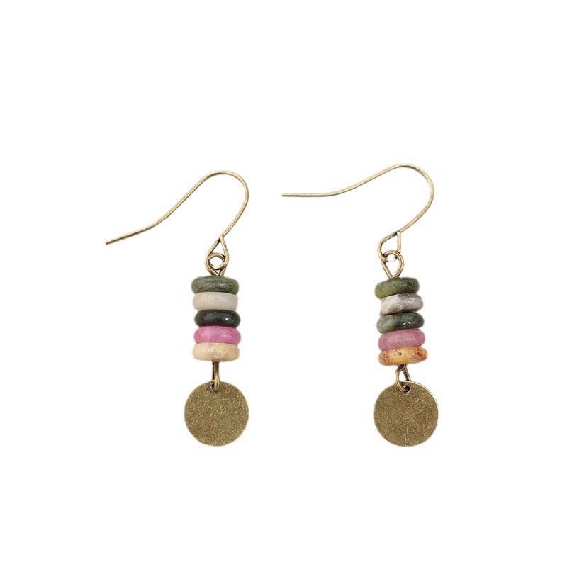 Vintage Geometric Cross Beaded Earrings for Women - product image 5