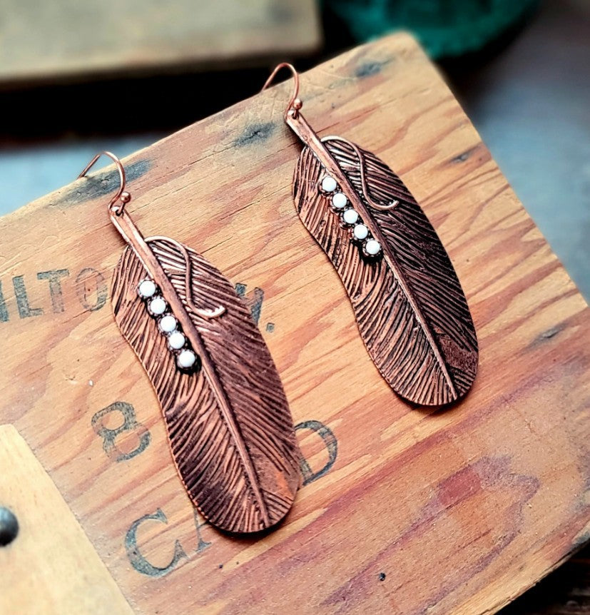 Vintage Feather Earrings - product image 6