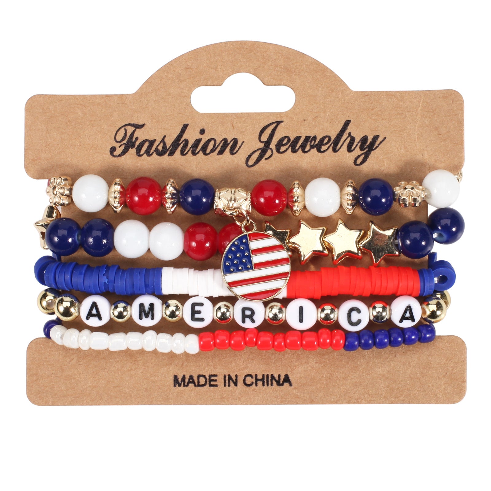 Flag Beaded Crystal Bracelet - product image 6