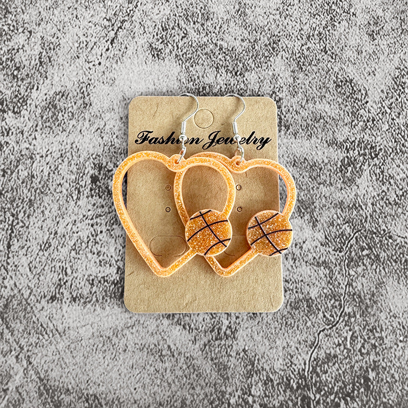 Heart Cross Acrylic Earrings - product image 9