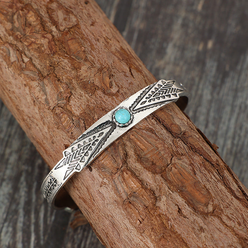 Turquoise Boho Vintage Cross Bracelet - product image 7