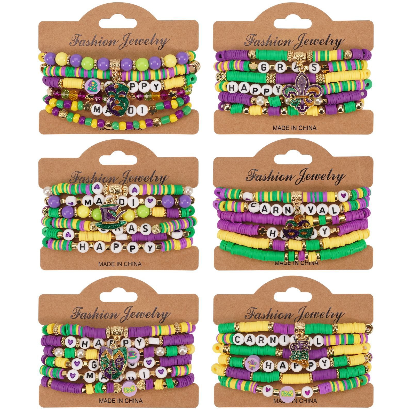 Brazilian Carnival Bracelet Mardi Gras Hat - Face Mask - Pendant - - product image 1