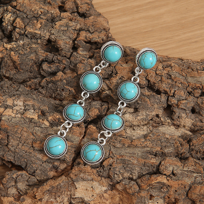 Turquoise Cross Earrings - product image 4