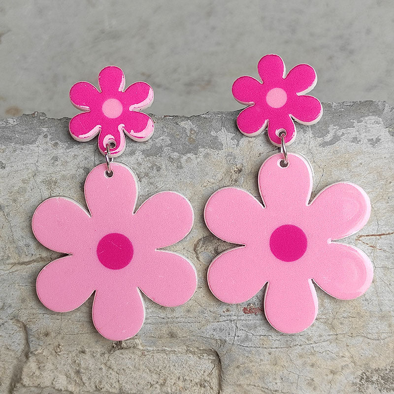 Vintage Floral Acrylic Earrings - product image 8