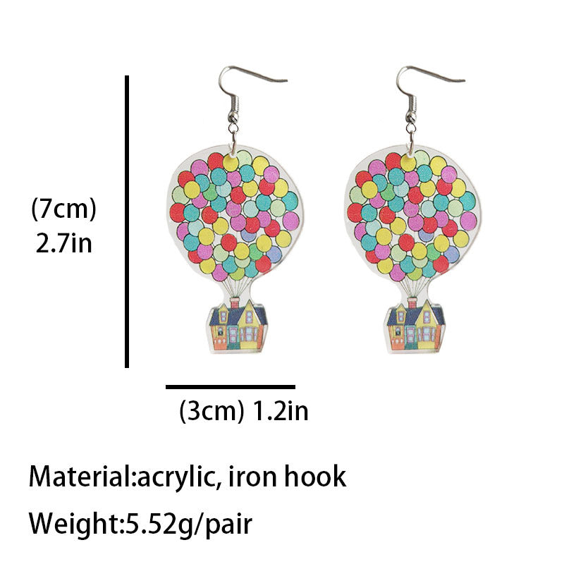 Cross Resin Earrings