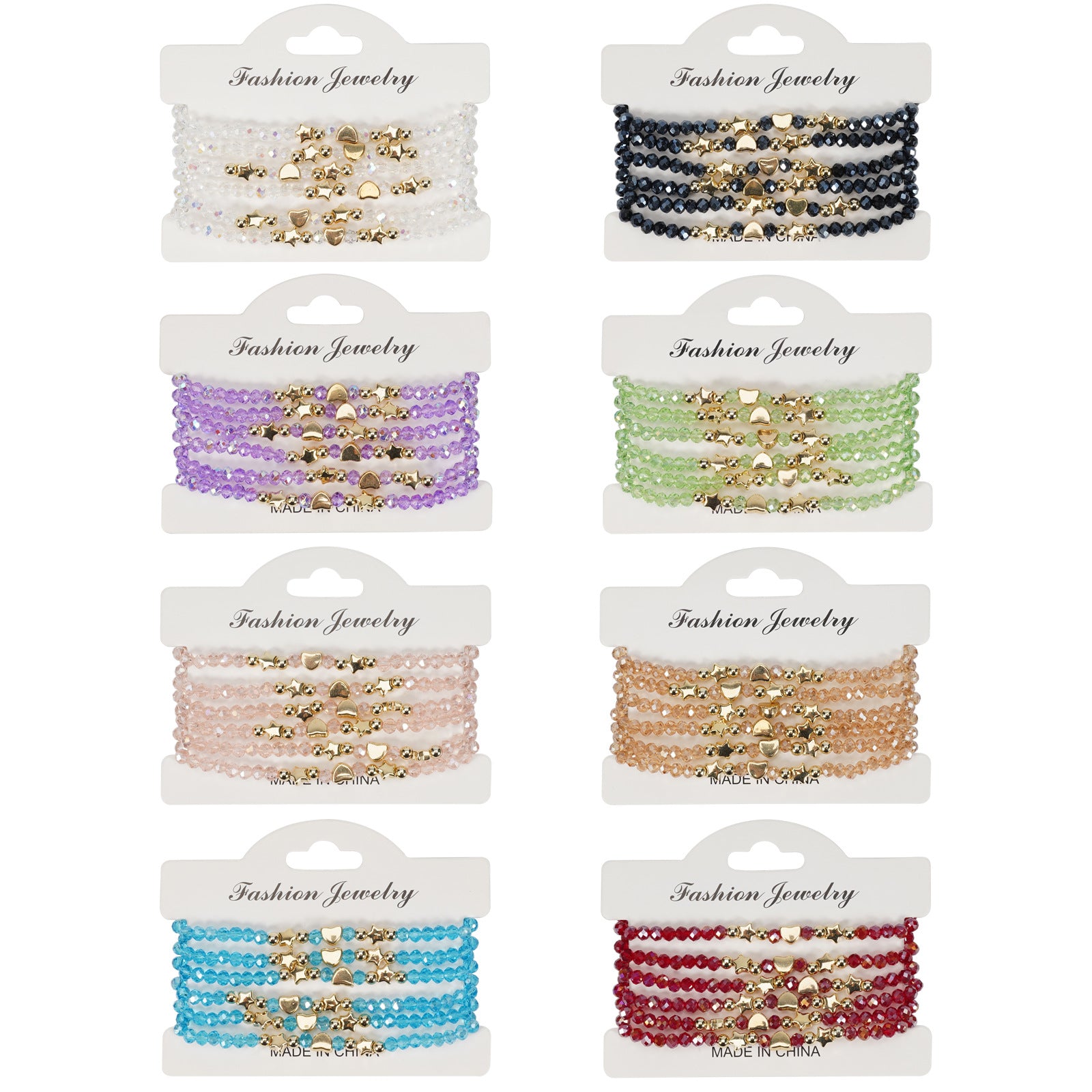 Boho Cross Beaded Crystal Bracelet - product image 1