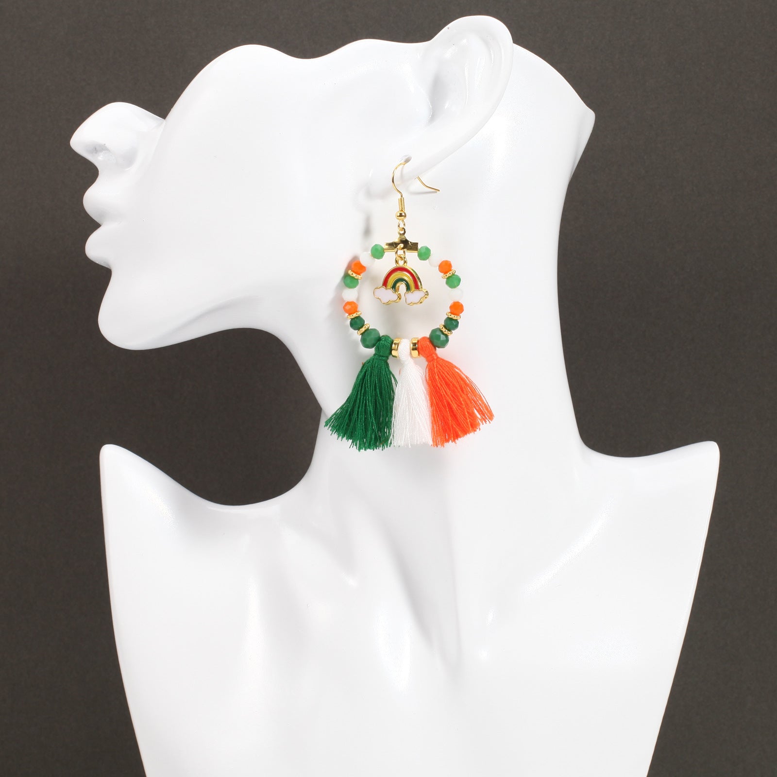 Wine Glass Beaded Crystal Earrings - product image 37