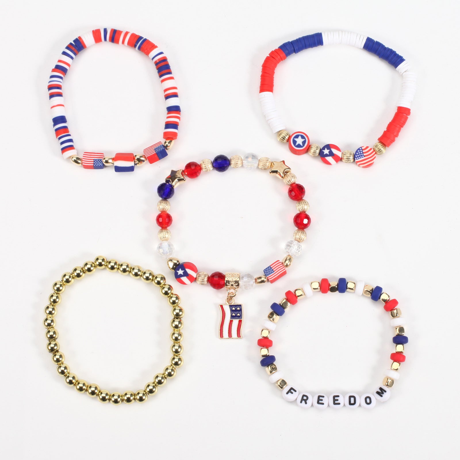 Flag Beaded Crystal Bracelet - product image 35