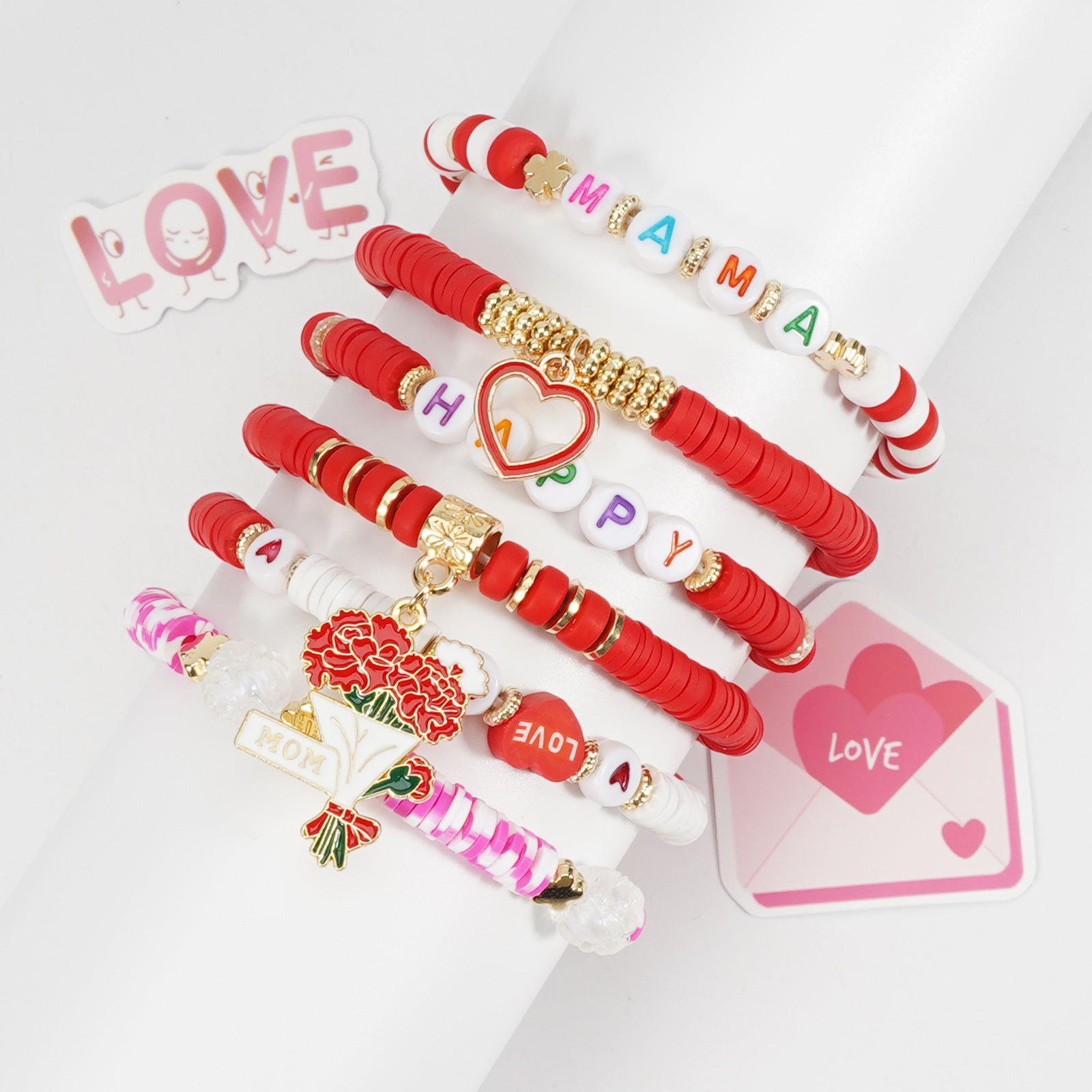 Floral Heart Beaded Bracelet - product image 30