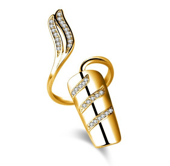 Personalized Fashion Creative Open Design Women's Ring-shaped Nail Rings with - product image 9