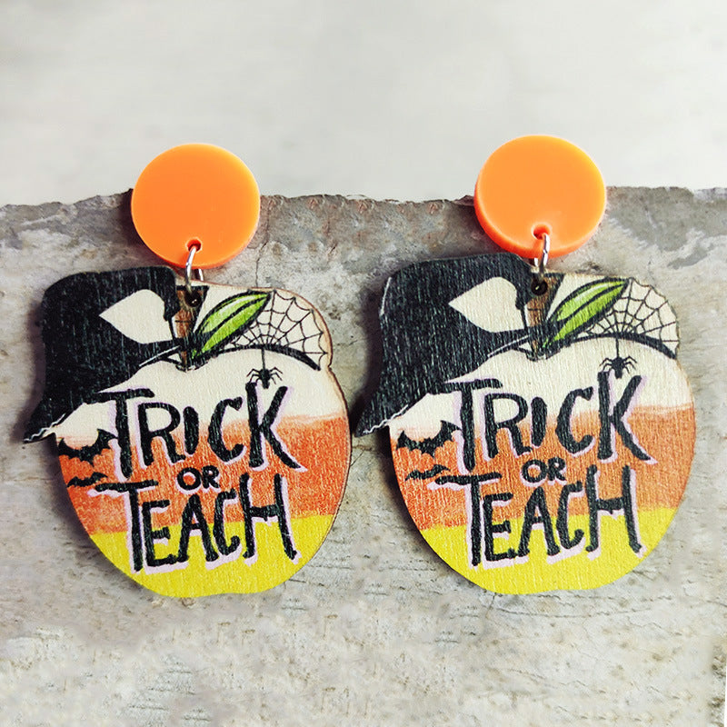 Thanksgiving Halloween Earrings Teacher Gifts Student Earrings Rainbow - product image 6