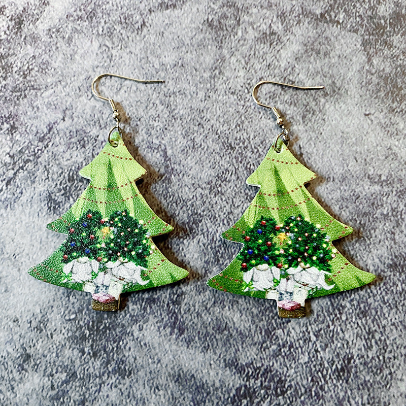 Cross Leather Earrings - product image 7