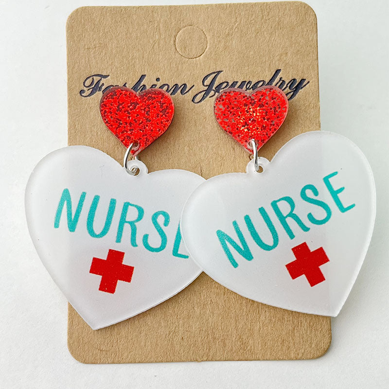 Cross Acrylic Earrings - product image 3