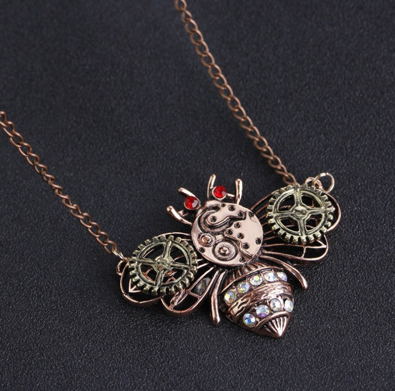 Vintage Heart Butterfly Bee Necklace - product image 11
