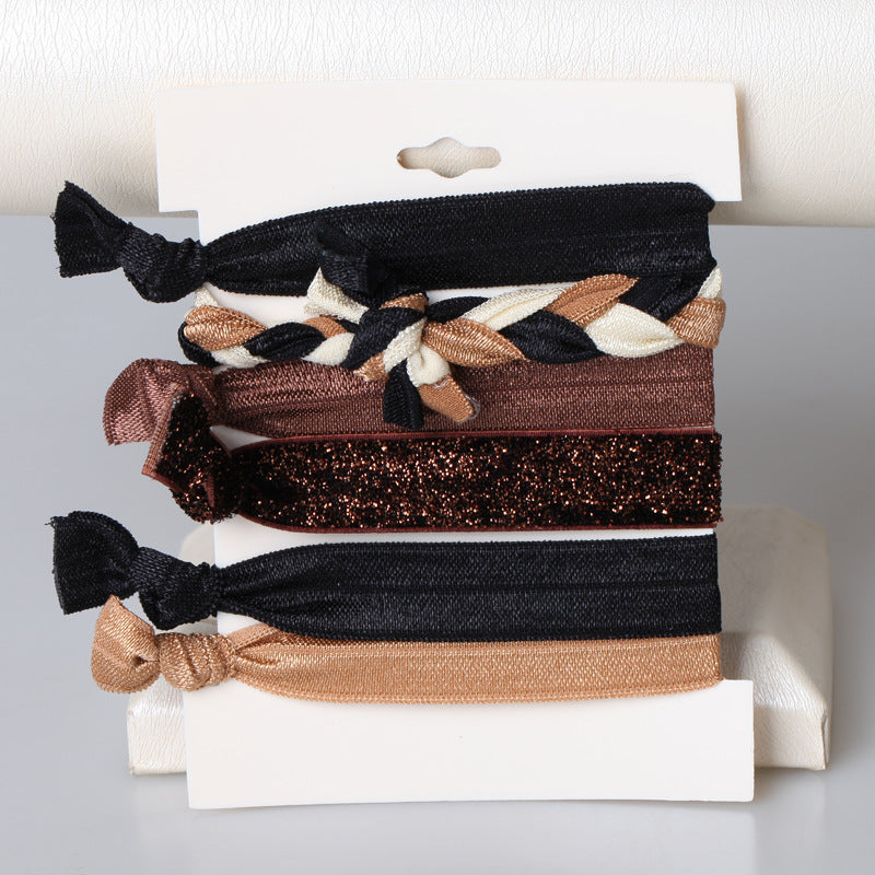 Korean Hair Ties Colorful Elastic Hairband Dual-purpose Wristband of Popular - product image 46