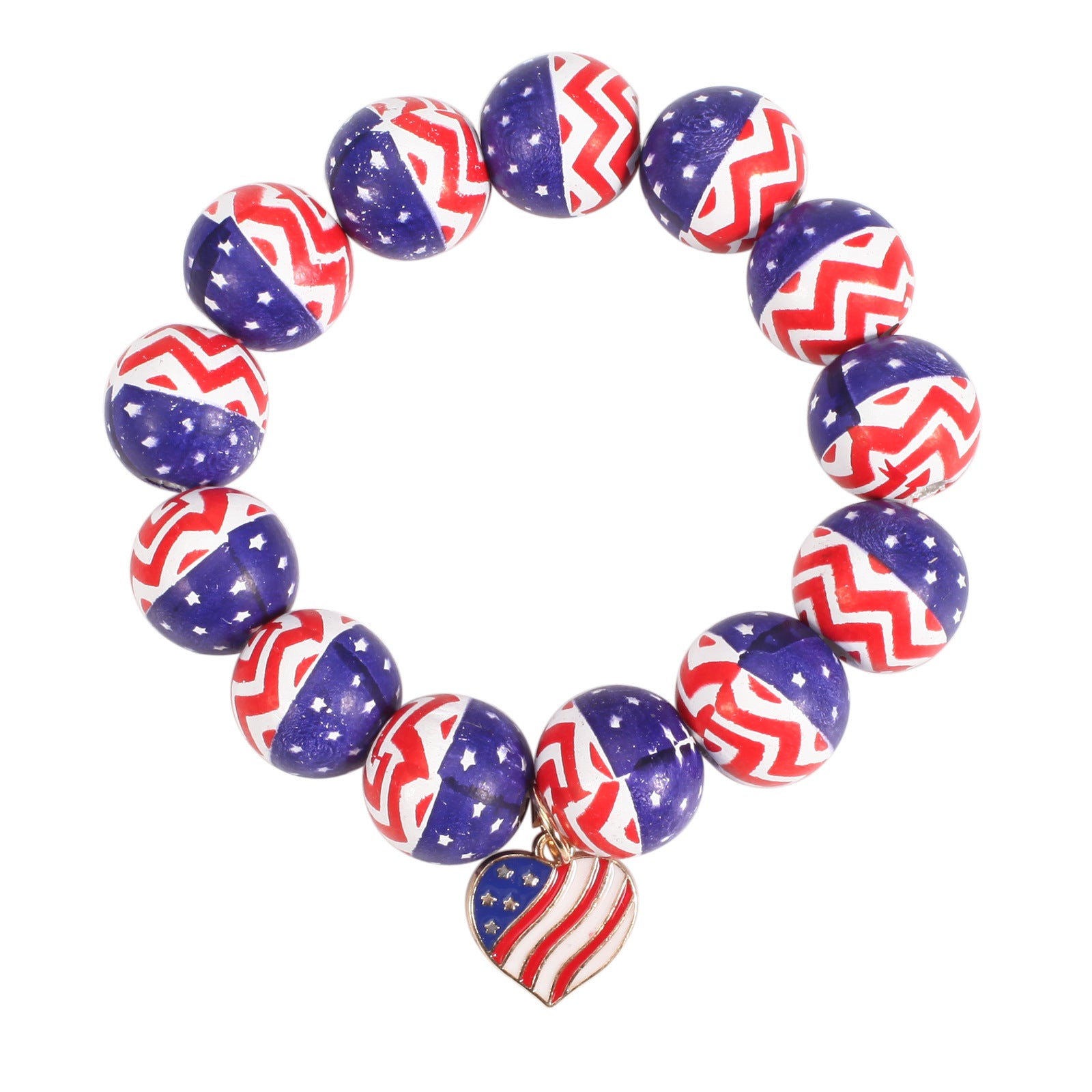 Flag Wood Beaded Bracelet - product image 6